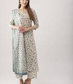 Floral vine pure cotton kurta set