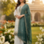 White color faux georgette embroidery work long party wear plazo suit