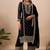 White color faux georgette embroidery work party wear salwar suit