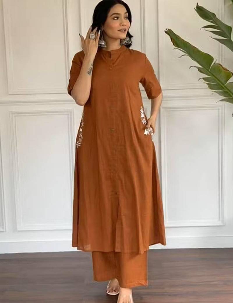 Floral printed floral handloom kurta