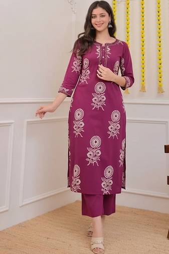 Floral printed floral kurta