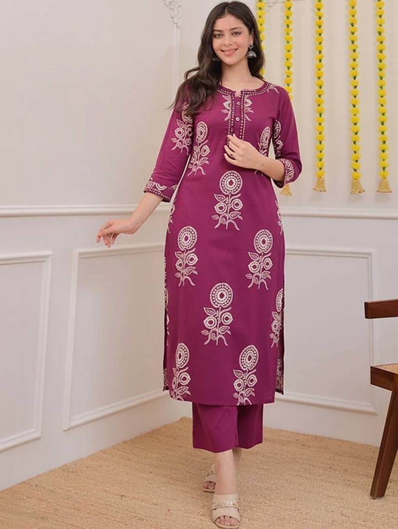 Floral printed floral kurta