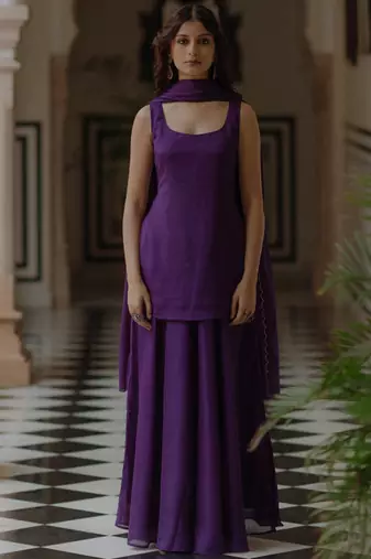 Regular kurta with skirt & with dupatta