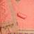 Peach soft banarasi silk pure zari woven design dress material