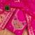 Pink soft banarasi silk pure zari woven design dress material