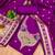 Purple soft banarasi silk pure zari woven design dress material