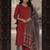 Panelled pure cotton kurta with trousers & with dupatta