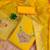 Yellow soft banarasi silk pure zari woven design dress material