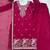 Royal Dark Pink Festive Wear Suit with Heavy Neck Embroidery