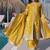 Yellow zari & sequins embroidery kurta set