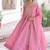 Pink embroidered gold crush gown & dupatta