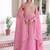 Pink embroidered gold crush gown & dupatta