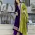 Anarkali kurta set in vichitra silk with embroiderykurti pant dupatta set for women