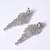 Silver alloy zelda diamond earrings