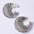 Silver alloy dhairya diamond earrings