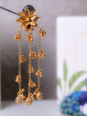 Gold alloy vamika fusion earrings 2