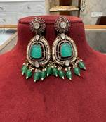Gold alloy ikshitha kundan earrings