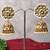 Gold alloy naina kundan jhumka earrings