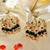 Gold alloy amoha kundan chandbali earrings   emerald