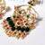 Gold alloy amoha kundan chandbali earrings   emerald