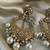 Gold alloy ishqiya chandbali earrings  pearls