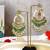 Gold alloy alya chandbali earrings   mint green