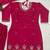 Pink heavy simmr silk coding & sequence work kurta plazzo and dupatta