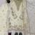 Cream natural crep silk palazzo suit with embroidery and multi needle sequence work