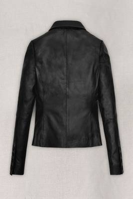 women's black lambskin leather biker jacket classic moto zip style authentic premium 2