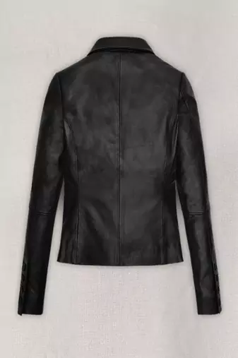 women's black lambskin leather biker jacket classic moto zip style authentic premium