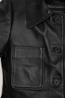 women's black lambskin leather biker jacket classic moto zip style authentic premium 3