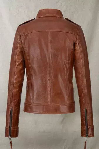 women's black lambskin leather biker jacket classic moto zip style authentic exclusive