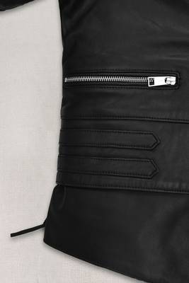 women's black lambskin leather biker jacket premium quilted design premium 3