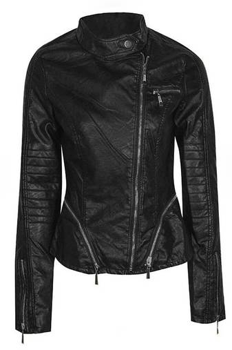 Women’s handmade black lambskin motor leather  jacket western cowgirl biker style