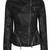 Women’s handmade black lambskin motor leather  jacket western cowgirl biker style