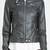 Women’s café racer leather jacket slim fit lambskin fabric