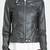 Women’s café racer leather jacket slim fit lambskin fabric