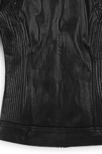women's black lambskin leather biker jacket classic moto zip style authentic refined