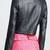 Women’s genuine quilted design soft lambskin leather jacket biker slim fit black color