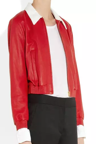 women's white lambskin leather jacket classic zip up style premium