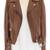 Women’s brown color lambskin leather cropped jacket front casual style