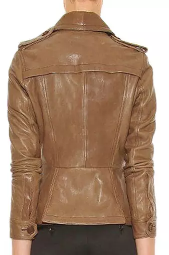 women's genuine lambskin leather jacket classic zip up style premium