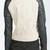 Women’s genuine soft black & white lambskin leather jacket moto biker slim fit classic