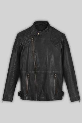 women's black lambskin leather biker jacket classic moto zip style authentic classic 1