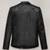 Women’s stylish black genuine leather jacket lambskin slim fit quilted finish biker style