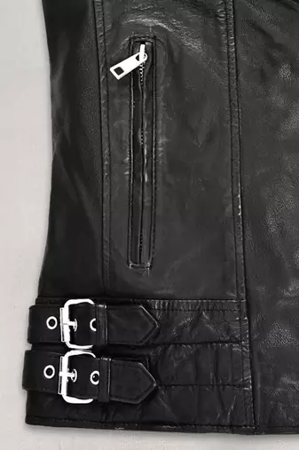 women's black lambskin leather biker jacket premium quilted design modern