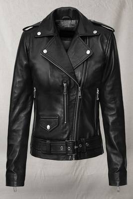women's black lambskin leather jacket classic zip up style exclusive 1