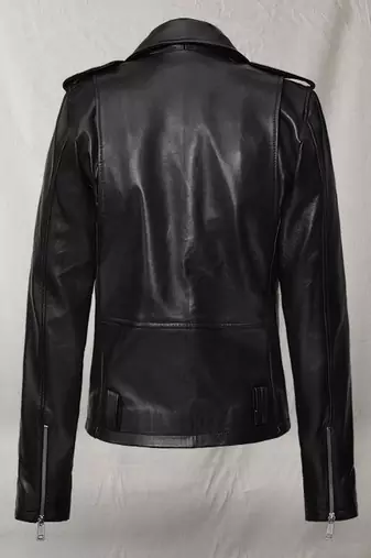 women's black lambskin leather jacket classic zip up style exclusive