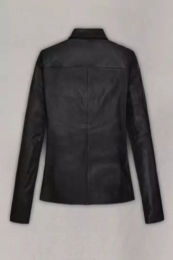 women's genuine lambskin leather biker jacket classic zip front style