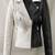 Women’s black & white classic poker face lambskin leather jacket biker motorcycle slim fit stylish